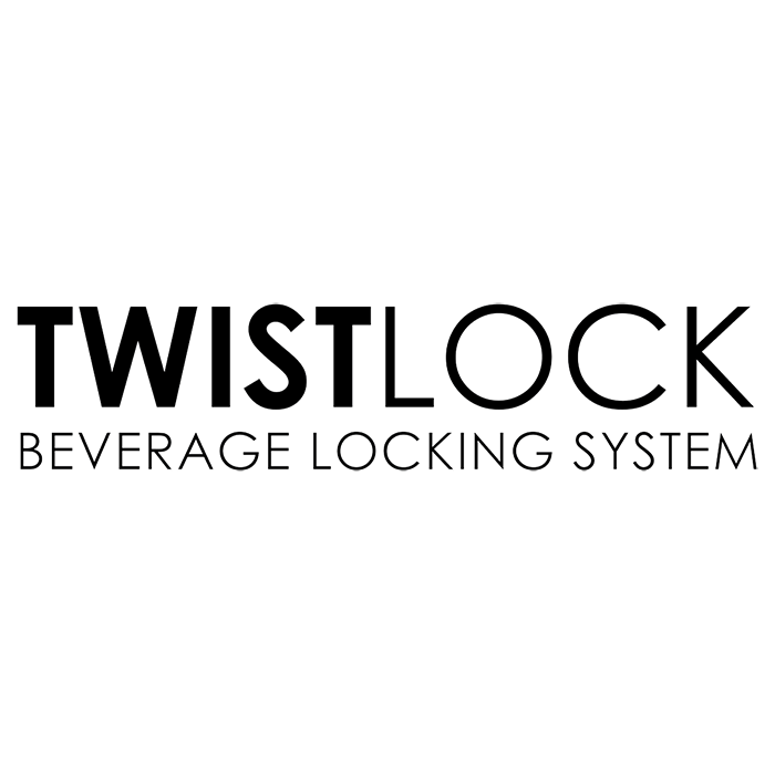 TwistLock Beverage Locking System's Logo in Black.