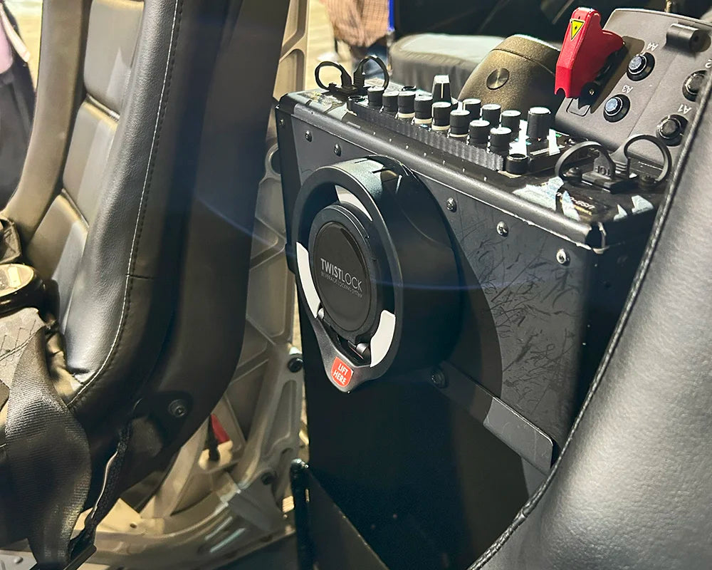 Bell 505 Helicopter Cup Holder with the TwistLock Vertical Mount attached.