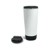 TwistLock Attachable Mini Disc Cup Holder and 22oz Insulated Tumbler in Summit White combo Pack.
