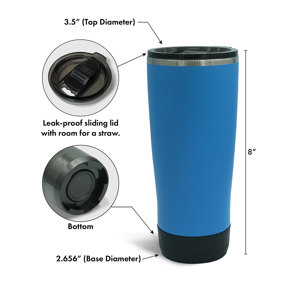 The TwistLock insulated tumbler has a slide-to-close leak-proof lid with room for a straw.