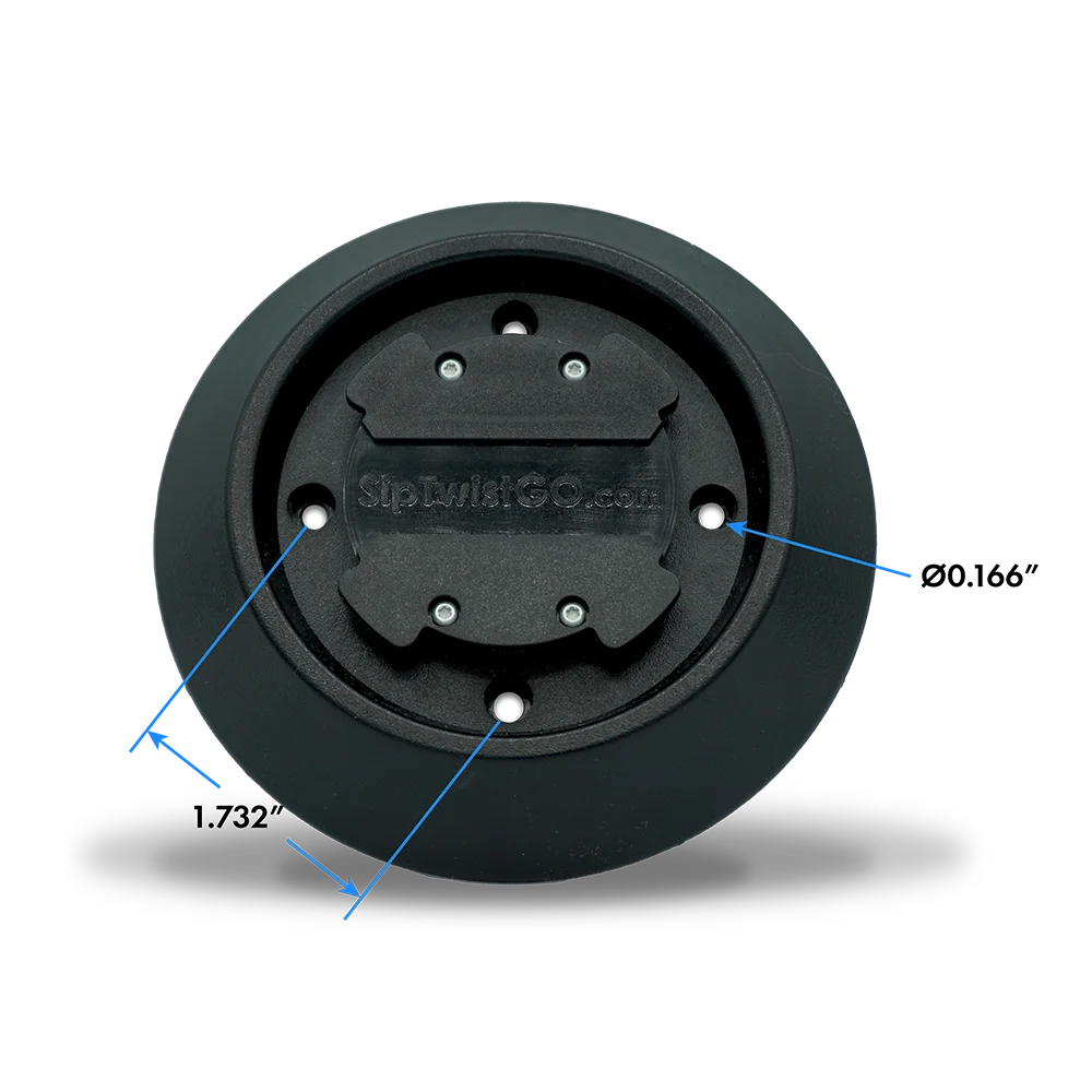 diagram showing the spacing between mounting holes is 1.732