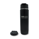 Insulated 20oz canteen combo pack with mini disc attachable locking cup holder.