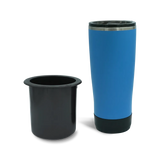 Secure Boat Cup Holder Replacement and 22oz Insulated Tumbler in Crater Lake Blue combo Pack.