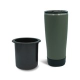 Secure Boat Cup Holder Replacement and 22oz Insulated Tumbler in Trailhead Green combo Pack.