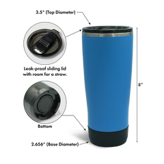The TwistLock insulated tumbler has a slide-to-close leak-proof lid with room for a straw.