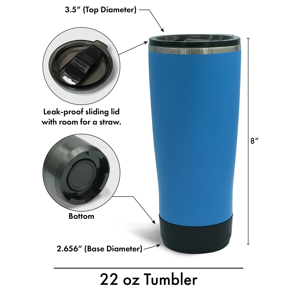 The TwistLock insulated tumbler has a slide-to-close leak-proof lid with room for a straw.