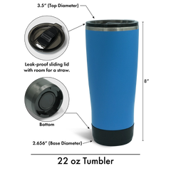 The TwistLock insulated tumbler has a slide-to-close leak-proof lid with room for a straw.