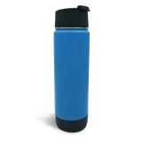 Close up stainless steel insulated TwistLock 20oz Canteen in Crater Lake Blue